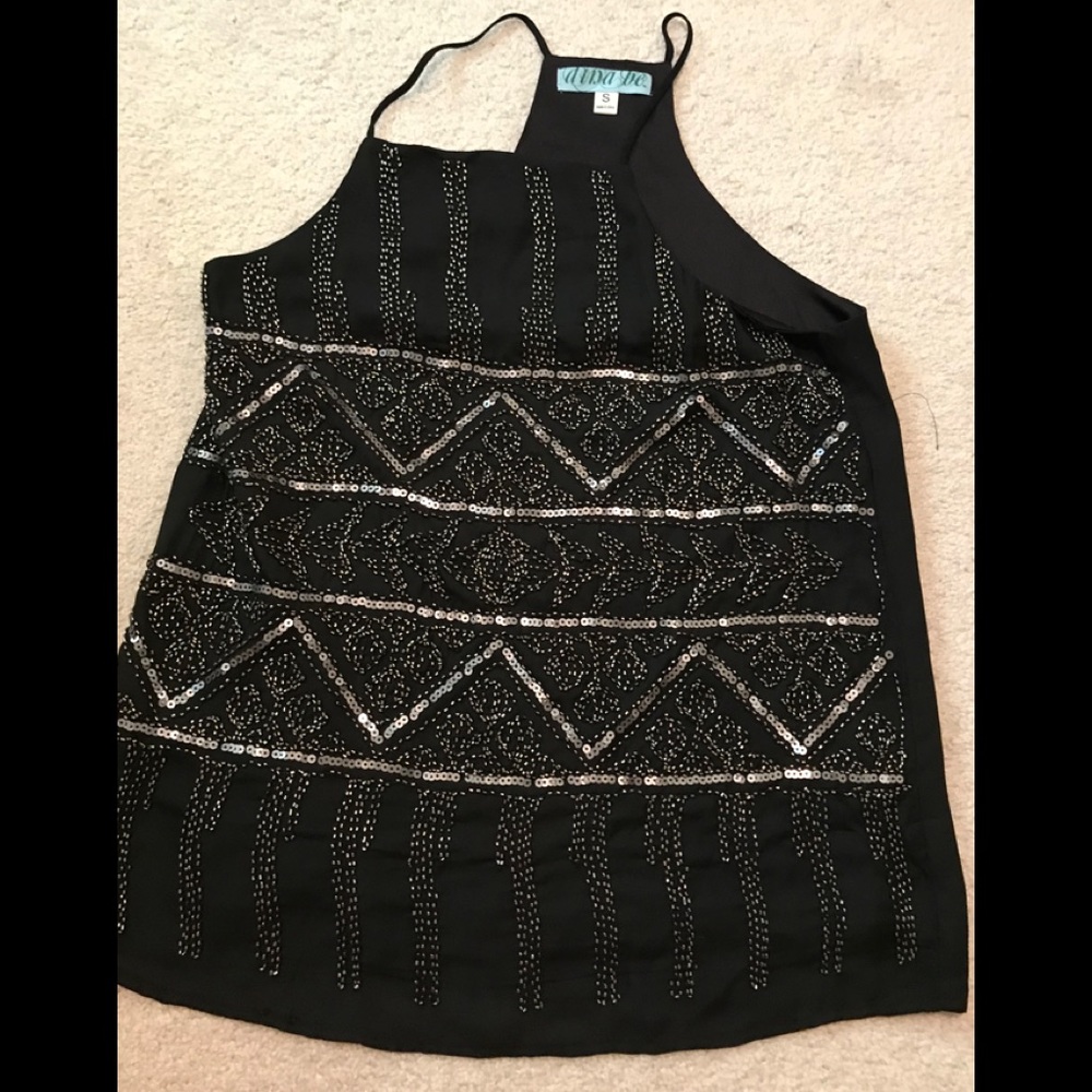 Dina B (Boutique) summer beaded shirt